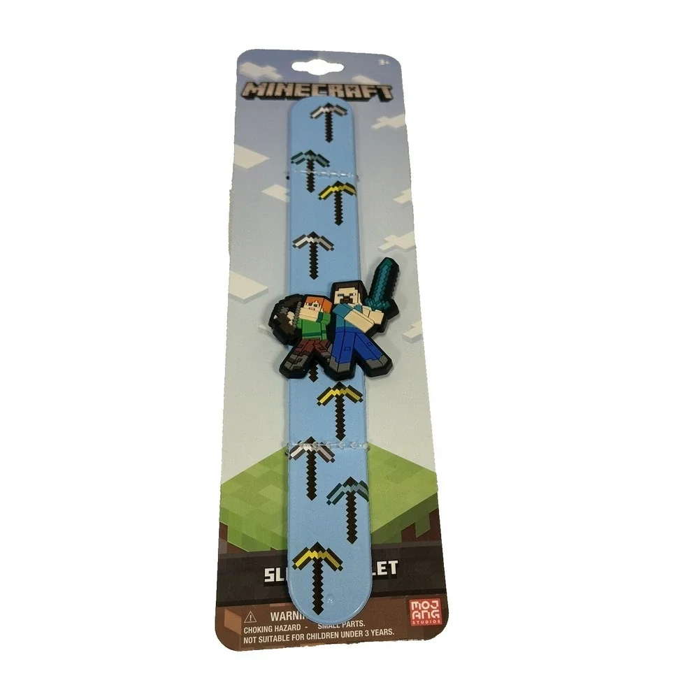 minecraft kids snap‎ slap bracelet